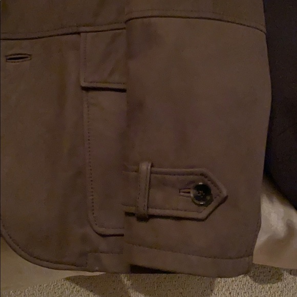 Strellson khaki brown leather/suede coat - Picture 7 of 10